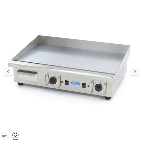  Τηγάνι ομαλό 73cm - χρωμιωμένη πλάκα - 400V